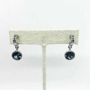 Givenchy Blue Crystal Drop Earrings